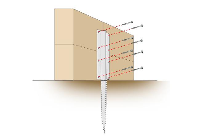 Perry SleeperSecure Straight Double Sleeper Support Spike