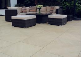 Bradstone Mode Profiled Honey Gold Porcelain 18.36m² Paving Pack