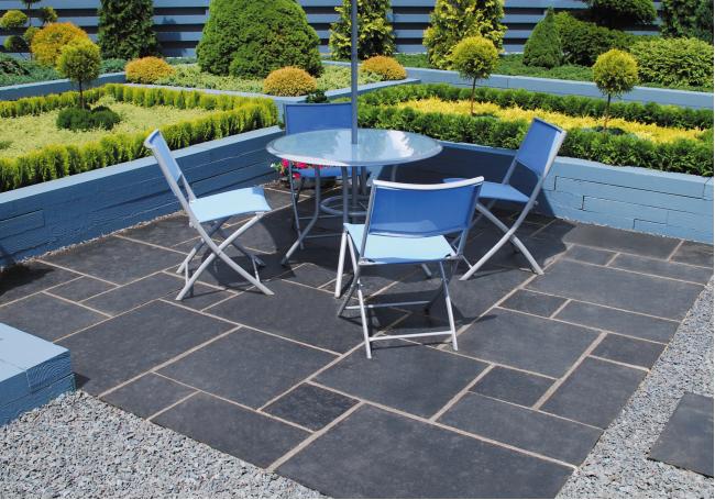 Global Stone Midnight Limestone Paving Pack 21.00m² 