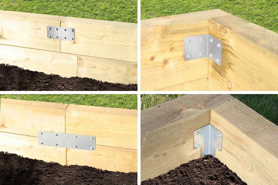 4 types of Perry timber sleeper fixing plates